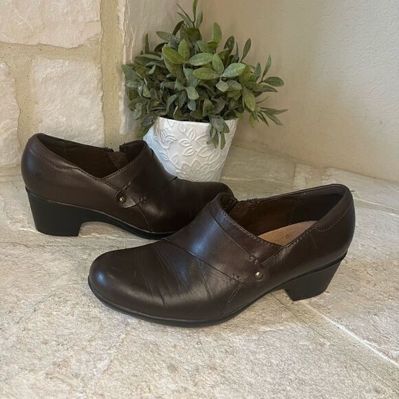 Clarks Genette Frolic brown boot sz 7.5 M - Picture 5 of 9